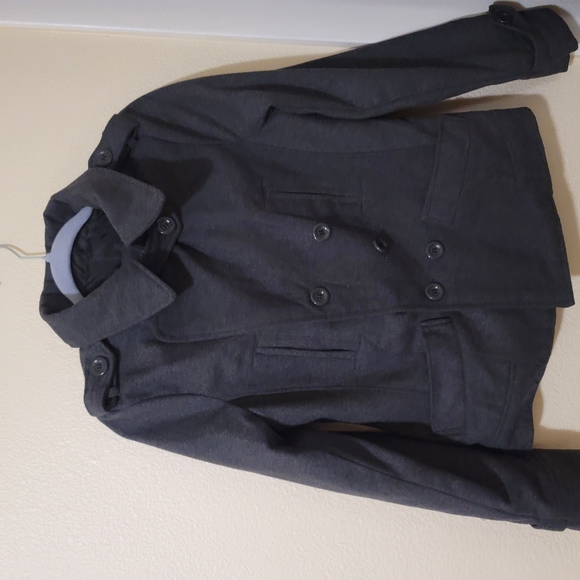 Miss London Jackets & Blazers - Woman Gray Double-Breasted Jacket #237